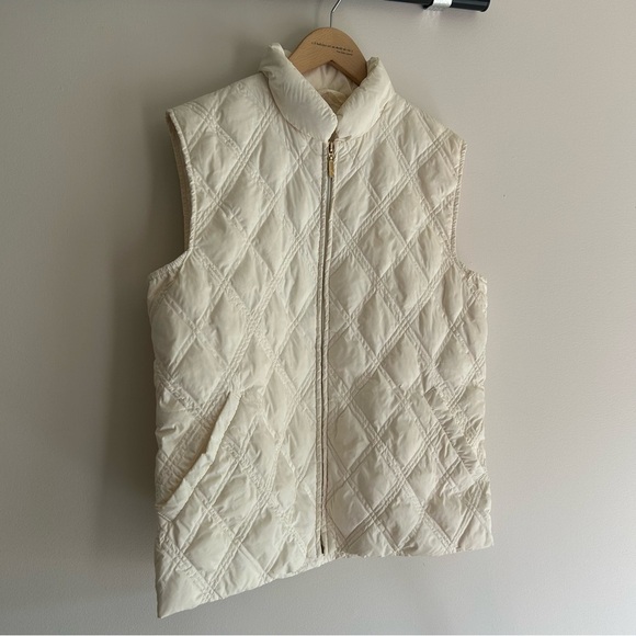 Moncler Vintage Cream Down Jacket Vest - Picture 3 of 13